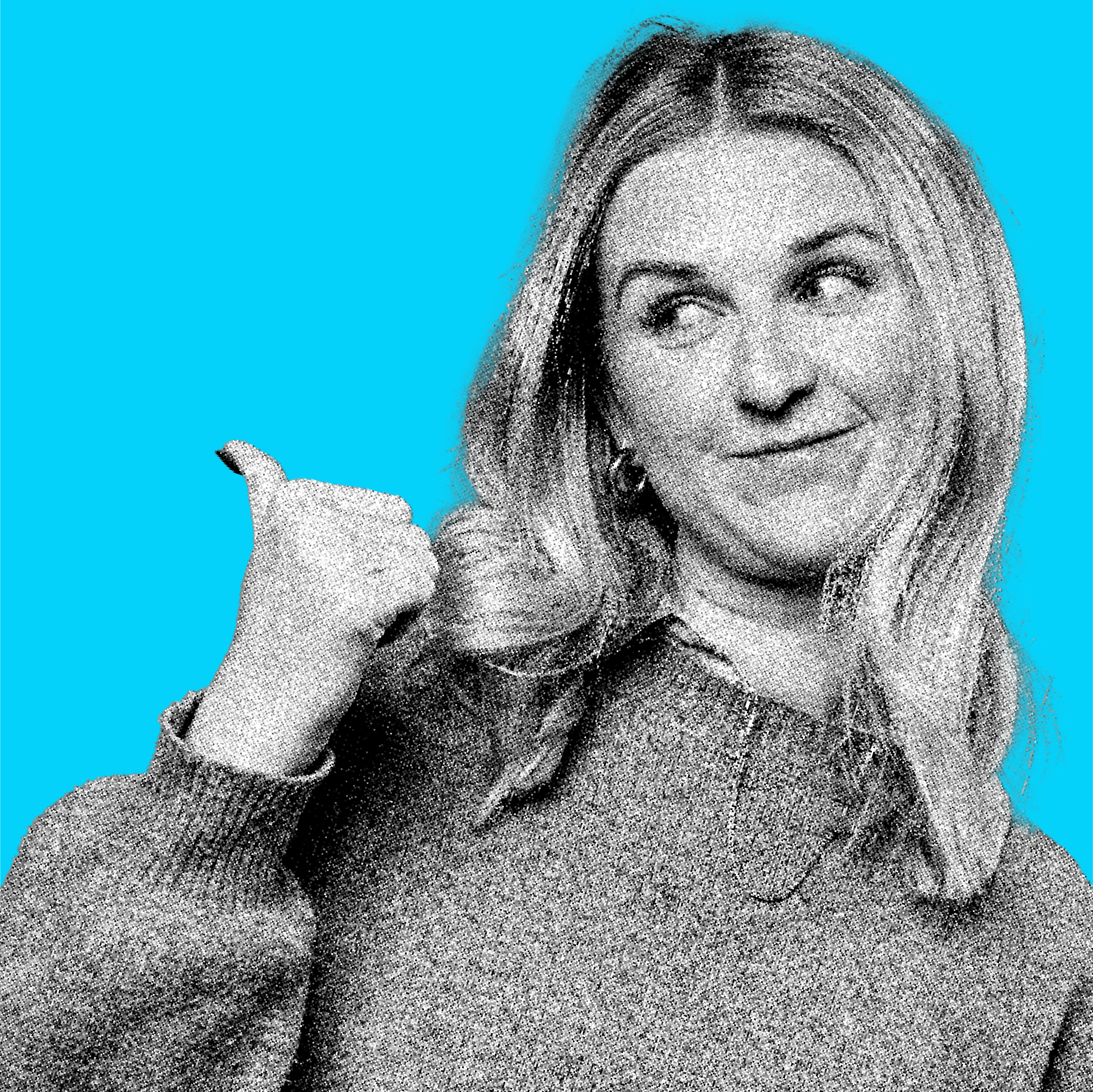 Picture of a woman giving a thumbs up.